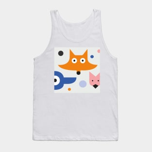 Nordic style Fox minimalist Tank Top